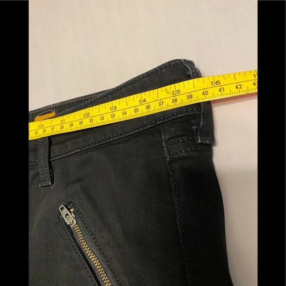 Anthropologie Pilcro and The Letterpress Serif Moto Black Legging Jeans - Picture 15 of 15